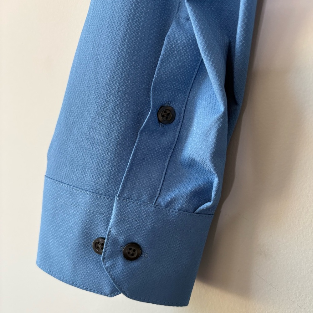 NWT Alfani Mens Solid Knit Button-Down Shirt - Picture 6 of 8